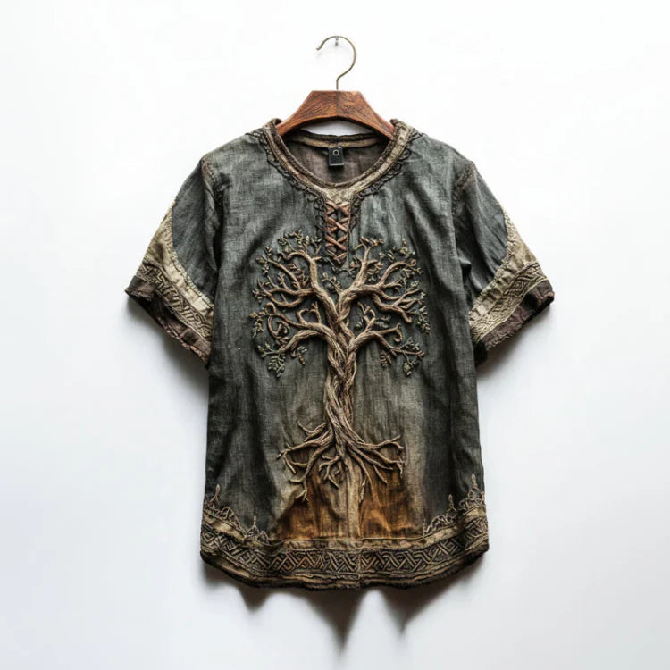 SOREN LINEN EMBROIDERED SHIRT