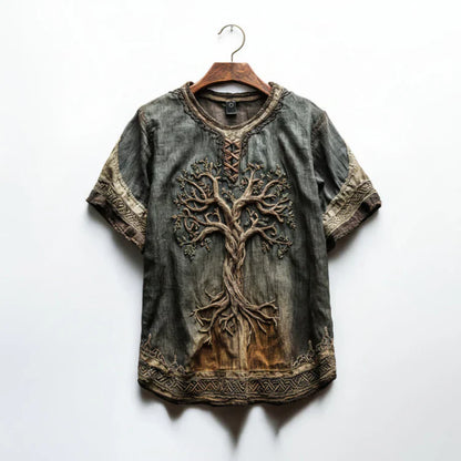 SOREN LINEN EMBROIDERED SHIRT