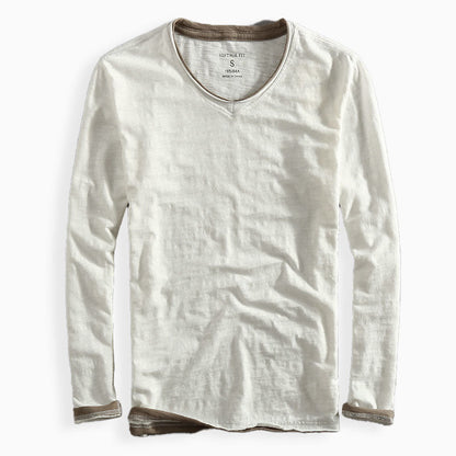 ZEN | COTTON V- NECK SPRING SHIRT