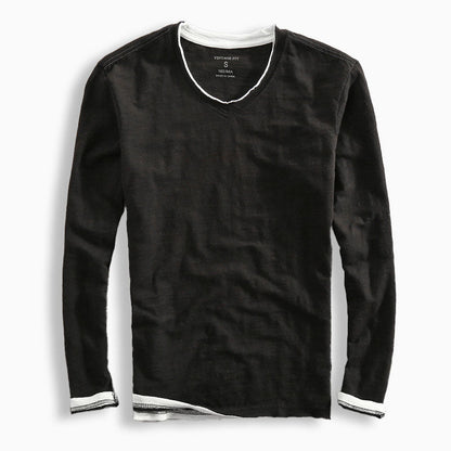 ZEN | COTTON V- NECK SPRING SHIRT
