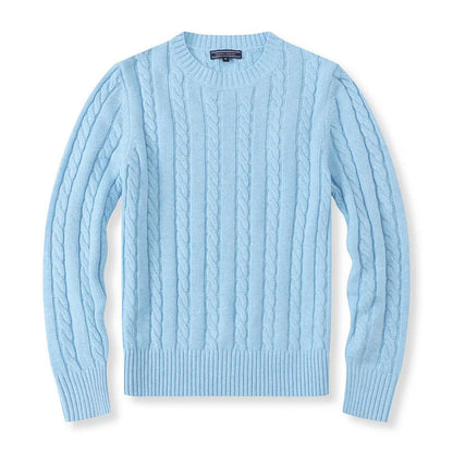 CABLE WOOL SWEATER