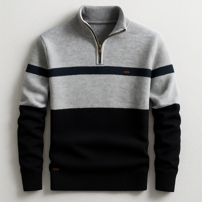 LEO CLASSIC QUARTER-ZIP SWEATER