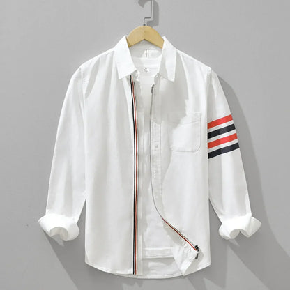 MIRO LINEN ZIP SHIRT