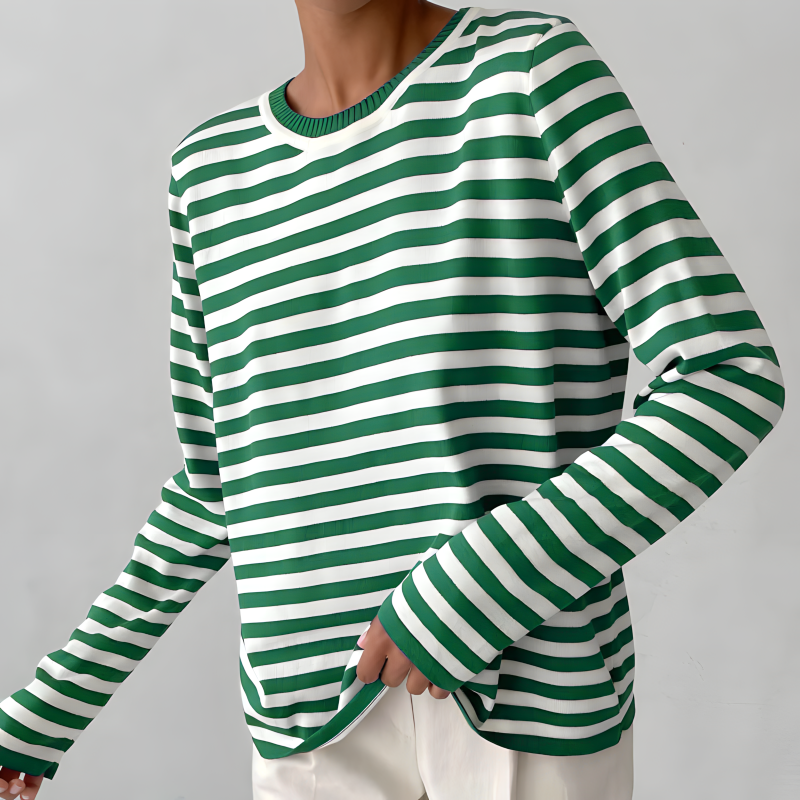 OLIVIA STRIPED SWEATER