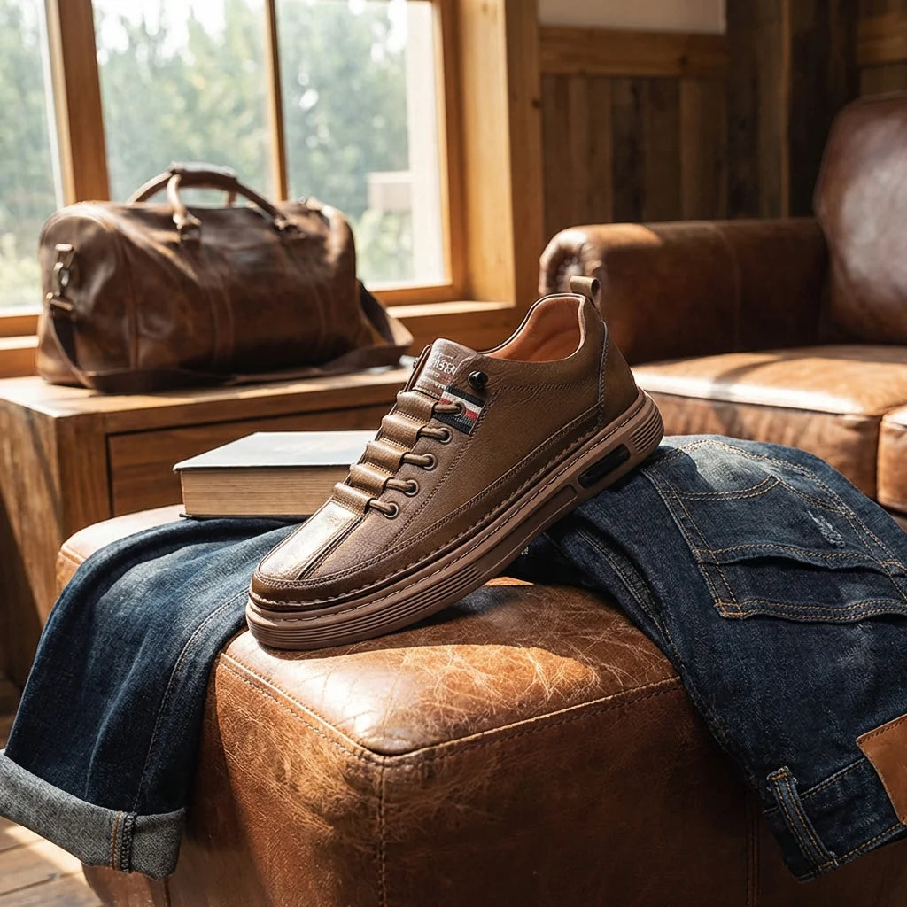 Lombardi Genuine Leather Sneakers